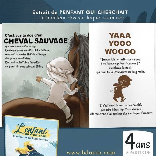 BD - L'enfant Qui Cherchait Le Meilleur Dos Sur Lequel S'amuser - Edition Du Bdouin
