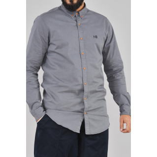 Chemise GRIS Oversize - SLEEV 100% Coton - Na3im