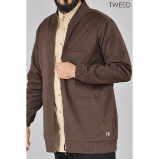 Veste MARRON Oversize - TWEED 100% Coton - Na3im