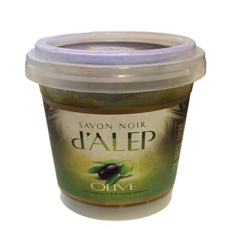 Savon Noir d'Alep à l'Olive 100 Naturel et Biodégradable 200 gr