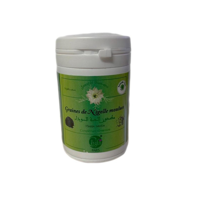 La Poudre de Graine de Nigelle Moulues - 100% Naturelle - Pot 35 gr - Habba Sawda - Black Seed - Chifa - 831 La Poudre de Graine de Nigelle Moulues - 100% Naturelle - Pot 35 gr - Habba Sawda - Black Seed - Chifa - 831
