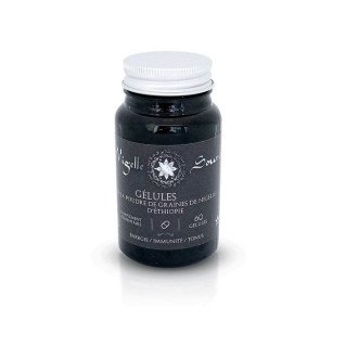 60 Gélules Végétales à la Graine de Nigelle - Habachiya – Vitalité, Défenses Immunitaires et Tonus – Nigelle Source