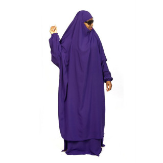 Jilbab 2P Jupe - Violet 108 - Wool Peach - Jilbeb El Bassira