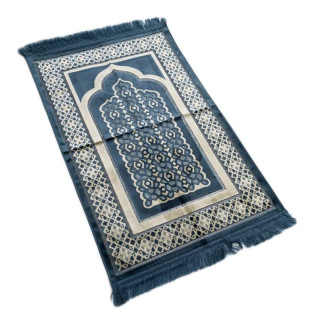 Tapis de Prière de Luxe Bleu Clair - Adulte - 73 x110 cm