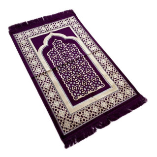 Tapis de Prière de Luxe Violine - Adulte - 73 x110 cm