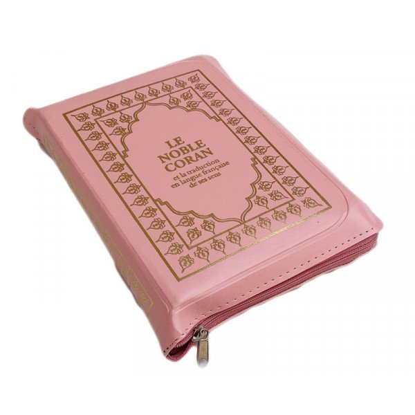 Le Noble Coran Rose Pale Zipper Francais Arabe Format Poche 13 X 19 Cm Le Noble Coran Rose Pale Zipper Francais Arabe Format Poche 13 X 19 Cm