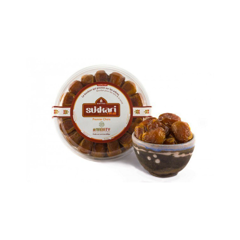 Dattes Sukkari Rutab - 100% Naturel - 500 gr - Madina Al Monowara - Arabie Saoudite - Nadaty