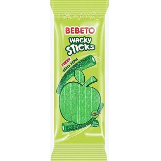 Bonbons Wacky Sticks - Pomme - Bebeto - Halal - Sachet 180 gr