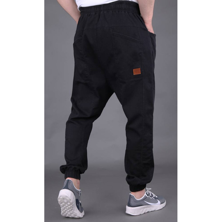 Sarouel Jean Stretch - Noir - Qaba'il : Coupe Djazairi  - Pants Léger