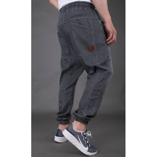 Sarouel Jean Stretch - Gris - Qaba'il : Coupe Djazairi  - Pants Léger