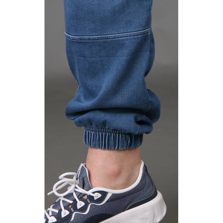 Sarouel Jean Stretch - Bleu Clair - Qaba'il : Coupe Djazairi  - Pants Léger