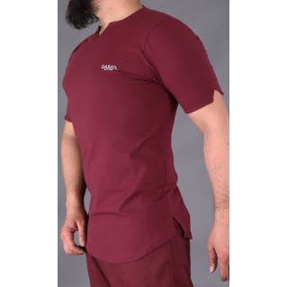T-shirt Level Bordeaux Qaba'il : manches courtes