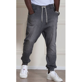 Sarouel Jean Stretch - Gris - Qaba'il : Coupe Djazairi  - Pants Léger