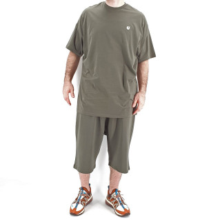 Ensemble Hem Kaki : Tshirt Oversize + Saroual - Manche Courte - DC Jeans