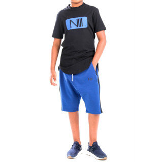 Ensemble Kids Harvard - Noir et Indigo - T-Shirt Oversize - Saroual Djazairi - Na3im
