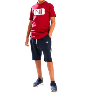 Ensemble Kids Harvard - Rouge et Noir - T-Shirt Oversize - Saroual Djazairi - Na3im