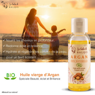 Huile d'Argan BIO - 50 ml - Les Huiles Balqis Huile d'Argan BIO - 50 ml - Les Huiles Balqis