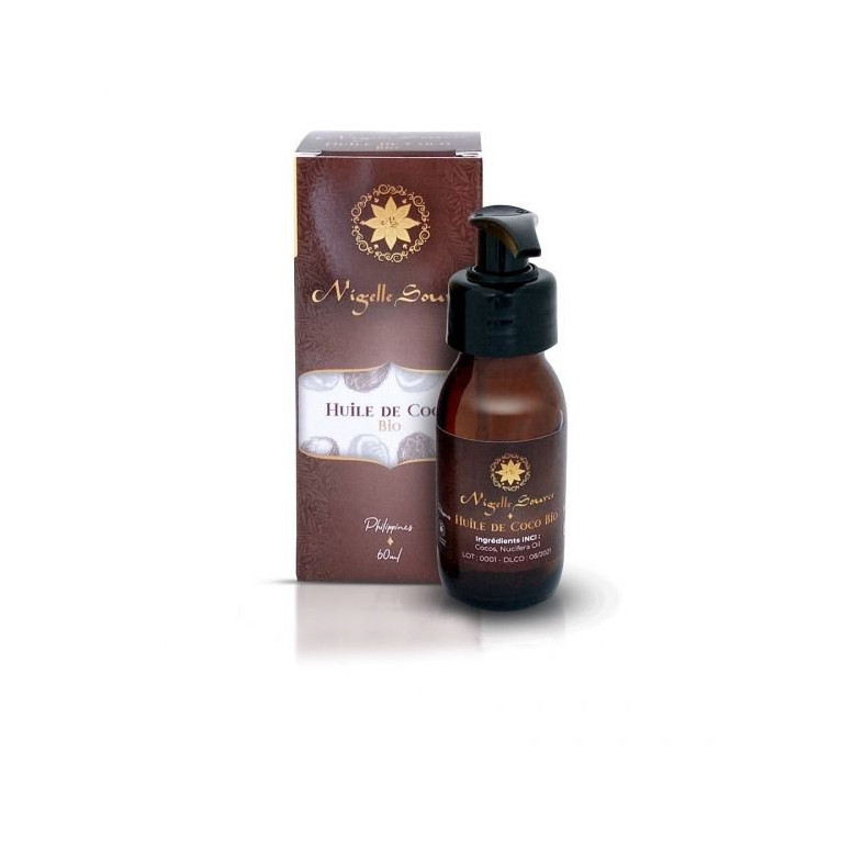 Huile de Coco Bio - 60 ml - Nigelle Source