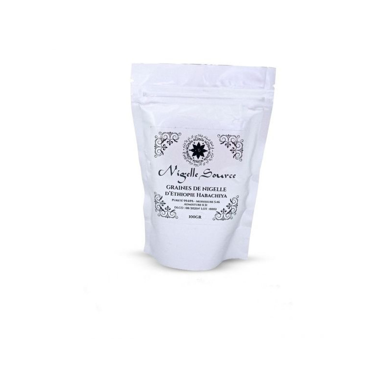 Graine de Nigelle "Habachiya" - Ethiopie - Grade A pureté 99% certifiée - 100 gr - Nigelle Source Graine de Nigelle "Habachiya" - Ethiopie - Grade A pureté 99% certifiée - 100 gr - Nigelle Source