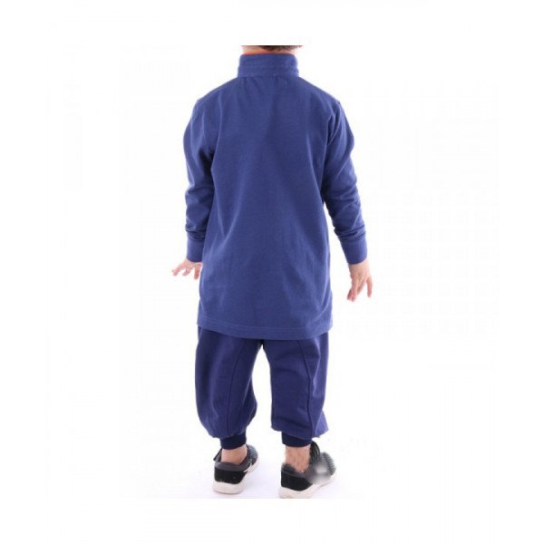 Polo manches longues indigo Qaba'il : junior