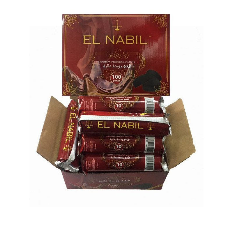 1 Boite de 100 Charbons pour Bruleur - Qualité Premium - El Nabil 1 Boite de 100 Charbons pour Bruleur - Qualité Premium - El Nabil
