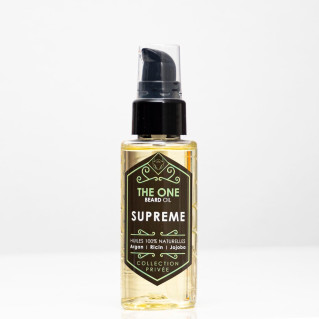 Barber Oil - Suprème - Huiles 100% Naturelles - Argan, Jojoba, Ricin - The One - 50 ml