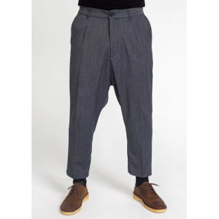 Saroual Coupe Pantalon Pince Wool Bleu Chiné - DC Jeans