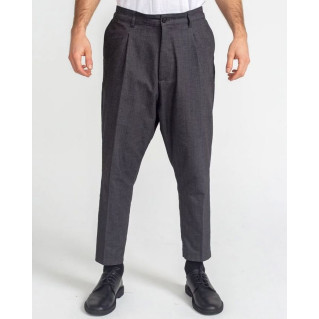Saroual Coupe Pantalon Pince Wool Anthracite Chiné - DC Jeans