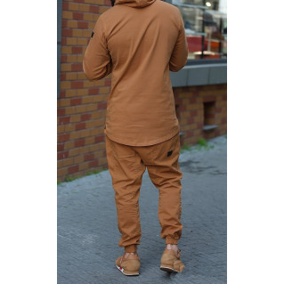 Ensemble Sarouel et Sweat Capuche Coton Strecht - Camel, Survêtement Qaba'il : Coton Strecht Kameron Ensemble Sarouel et Sweat Capuche Coton Strecht - Camel, Survêtement Qaba'il : Coton Strecht Kameron
