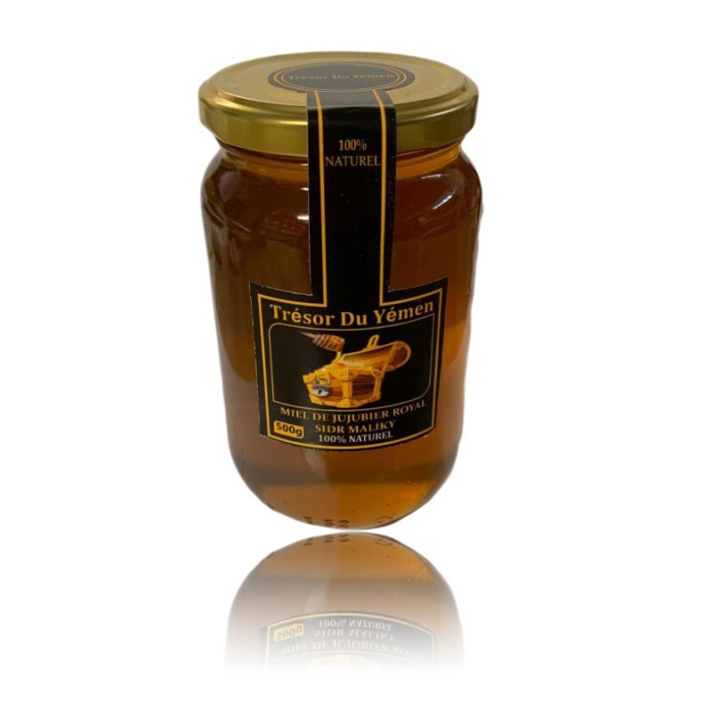 Miel de Jujubier Royal - Miel de Sidr Maliky - Origine Yemen - Trésor du Yémen - 500g Miel de Jujubier Royal - Miel de Sidr Maliky - Origine Yemen - Trésor du Yémen - 500g