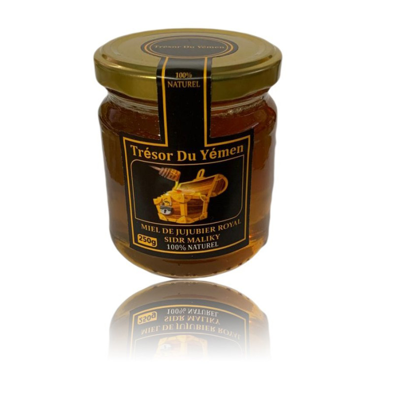 Miel de Jujubier Royal - Miel de Sidr Maliky - Origine Yemen - Trésor du Yémen - 250g Miel de Jujubier Royal - Miel de Sidr Maliky - Origine Yemen - Trésor du Yémen - 250g