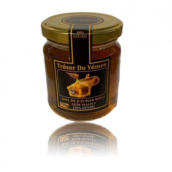 Miel de Jujubier Royal - Miel de Sidr Maliky - Origine Yemen - Trésor du Yémen - 250g