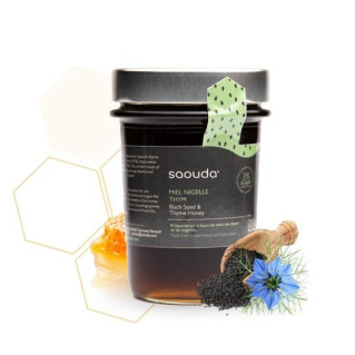 Miel de Thym à la Nigelle (Obtenue par Cryobroyage) - Saouda 250 gr