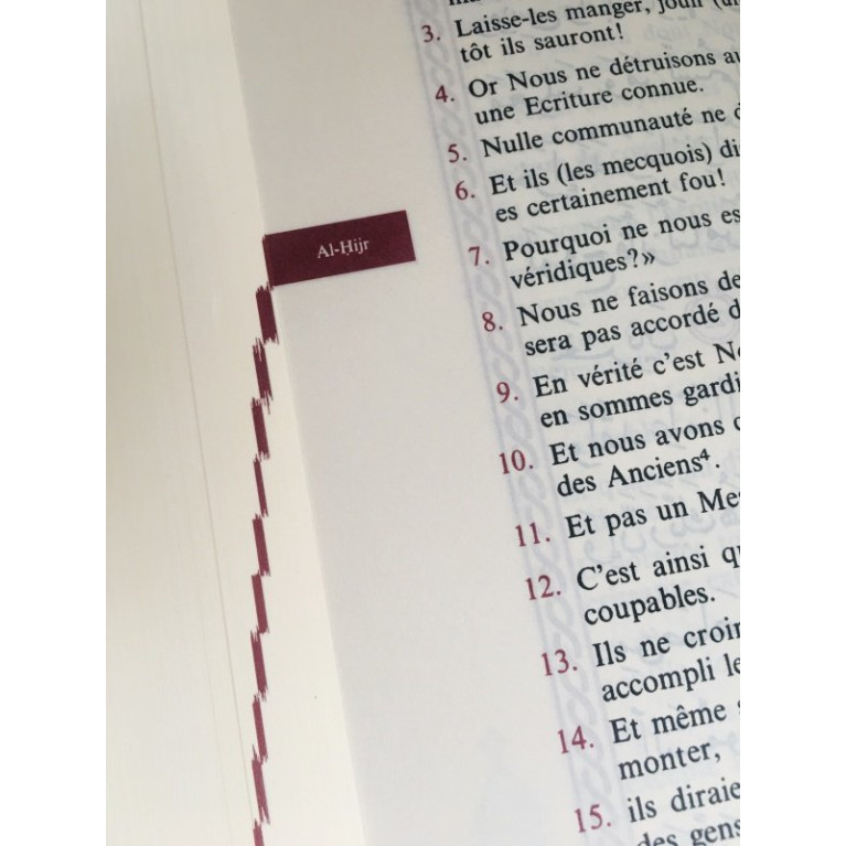 Le Noble Coran Noir Doré - Edition de Luxe Couverture Daim - Index des Sourates - Français-Arabe - Orientica