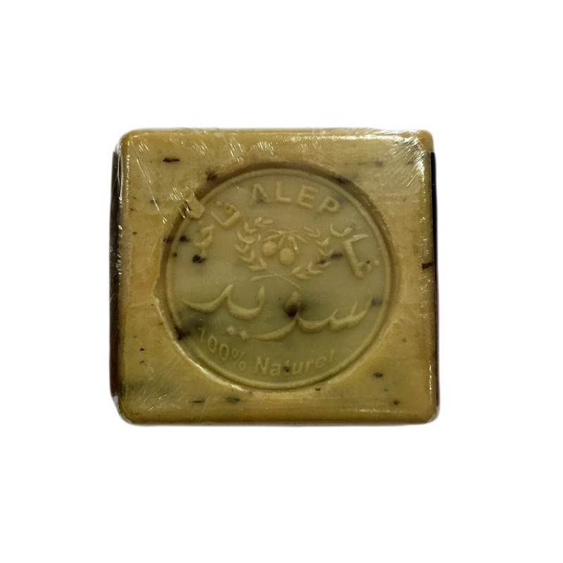 Savonnette d'Alep - Fleur à Rose de Damas - Huile d'Olive et Huile de Baies de Laurier - 100 gr Savonnette d'Alep - Fleur à Rose de Damas - Huile d'Olive et Huile de Baies de Laurier - 100 gr