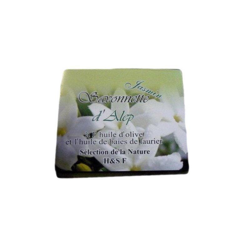 Savonnette d'Alep - Jasmin - Huile d'Olive et Huile de Baies de Laurier - 100 gr Savonnette d'Alep - Jasmin - Huile d'Olive et Huile de Baies de Laurier - 100 gr
