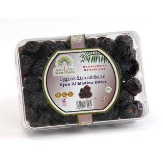 Dattes Al 'Ajwa Al-Madinah 400 g - Petit Calibrage - Palmeraie de Medine - Arabie Saoudite - Desert Gems