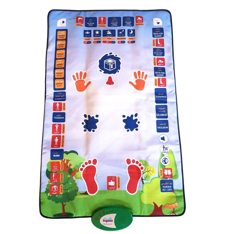 Tapis de Prière Interactif Pour Nos Petits Musulmans Blue Sky 3 à 6 ans My Sajada