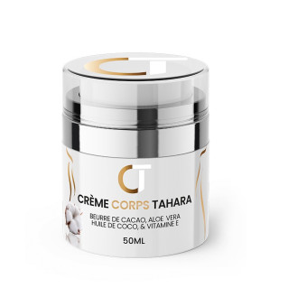 Crème Corps Tahara - Beurre de Cacao, Aloé Vera, Huile de Coco et Vitamine E - Pot 50g - Crème Tahara