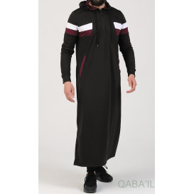 Qamis Capuche Noir Qaba'il : Trial