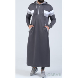 Qamis Capuche Anthracite Qaba'il : Trial