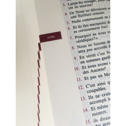 Le Noble Coran Corail Doré - Edition de Luxe Couverture Daim - Index des Sourates - Français-Arabe - Orientica