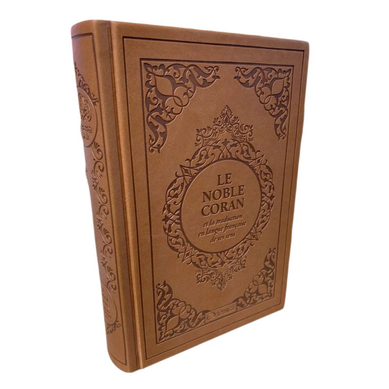 Le Noble Coran Marron - Edition de Luxe Couverture Daim - Index des Sourates - Français-Arabe - Orientica