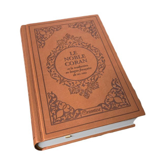 Le Noble Coran Marron - Edition de Luxe Couverture Daim - Index des Sourates - Français-Arabe - Orientica