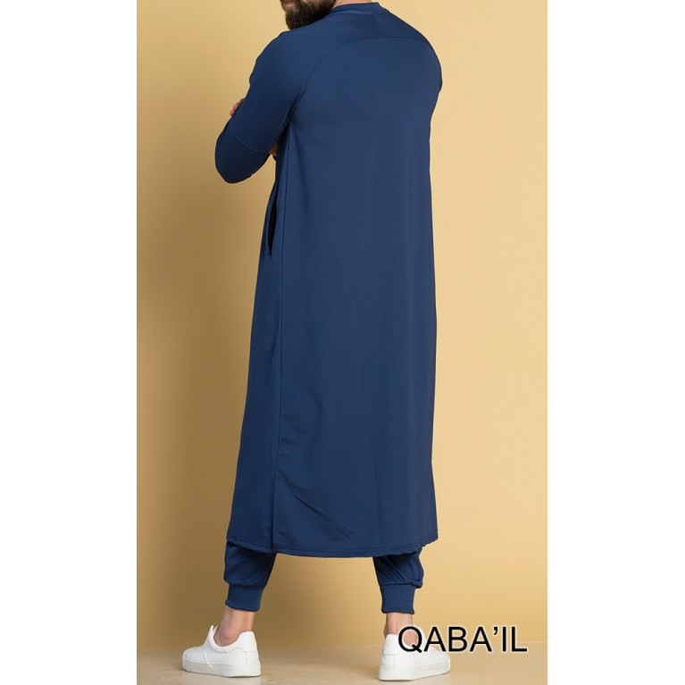 Qamis Long avec Saroual - Indigo - Qaba'il : Longline 