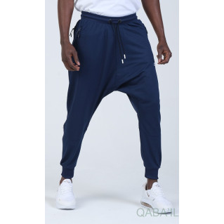 Sarouel Jogging - Tissu Léger - Coupe Semi Droite - Indigo Qaba'il : Sarouel Léger CSD