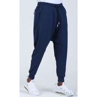 Sarouel Jogging - Tissu Léger - Coupe Semi Droite - Indigo Qaba'il : Sarouel Léger CSD Sarouel Jogging - Tissu Léger - Coupe Semi Droite - Indigo Qaba'il : Sarouel Léger CSD