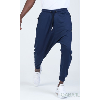 Sarouel Jogging - Tissu Léger - Coupe Semi Droite - Indigo Qaba'il : Sarouel Léger CSD Sarouel Jogging - Tissu Léger - Coupe Semi Droite - Indigo Qaba'il : Sarouel Léger CSD