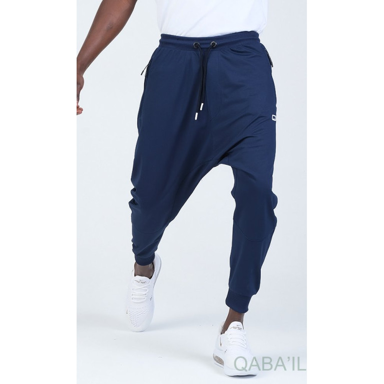 Sarouel Jogging - Tissu Léger - Coupe Semi Droite - Indigo Qaba'il : Sarouel Léger CSD