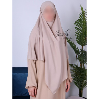  Khimar - Beige - Microfibre Léger - Jamila